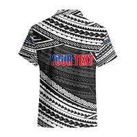 (Custom Personalised) Happy Fathers Day Samoa Hawaiian Shirt I Love You Dad Black LT6 - Wonder Print Shop