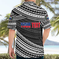 (Custom Personalised) Happy Fathers Day Samoa Hawaiian Shirt I Love You Dad Black LT6 - Wonder Print Shop
