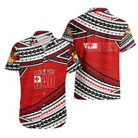 (Custom Personalised) Happy Fathers Day Tonga Hawaiian Shirt I Love You Dad LT6 - Wonder Print Shop