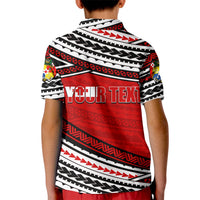 Custom Happy Fathers Day Tonga Polo Shirt for Kid I Love You Dad LT6 - Wonder Print Shop