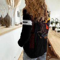 Kentucky Horse Racing Women Casual Shirt Sporty Style Black LT6 - Wonder Print Shop