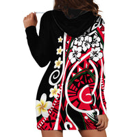 Plumeria Polynesian Hoodie Dress Trending Red LT6 - Wonder Print Shop