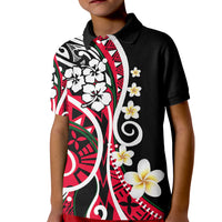 Plumeria Polynesian Kid Polo Shirt Trending Red LT6 - Wonder Print Shop