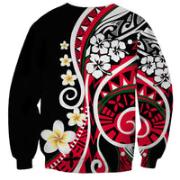 Plumeria Polynesian Sweatshirt Trending Red LT6 - Wonder Print Shop