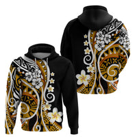 Plumeria Polynesian Hoodie Trending Gold LT6 - Wonder Print Shop