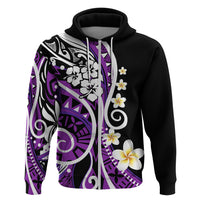 Plumeria Polynesian Hoodie Trending Purple LT6 - Wonder Print Shop