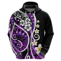 Plumeria Polynesian Hoodie Trending Purple LT6 - Wonder Print Shop