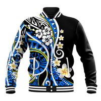 Plumeria Polynesian Baseball Jacket Trending Blue LT6 - Wonder Print Shop