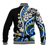 Plumeria Polynesian Baseball Jacket Trending Blue LT6 - Wonder Print Shop