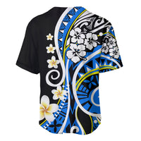 Plumeria Polynesian Baseball Jersey Trending Blue LT6 - Wonder Print Shop