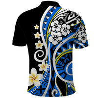 Plumeria Polynesian Polo Shirt Trending Blue LT6 - Wonder Print Shop