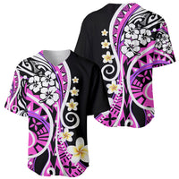 Plumeria Polynesian Baseball Jersey Trending Pink LT6 - Wonder Print Shop