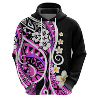 Plumeria Polynesian Hoodie Trending Pink LT6 - Wonder Print Shop