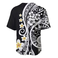 Plumeria Polynesian Baseball Jersey Trending Black LT6 - Wonder Print Shop