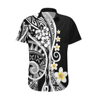 Plumeria Polynesian Hawaiian Shirt Trending Black LT6 - Wonder Print Shop