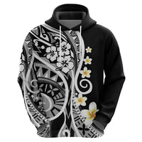 Plumeria Polynesian Hoodie Trending Black LT6 - Wonder Print Shop