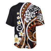 Plumeria Polynesian Baseball Jersey Trending Brown LT6 - Wonder Print Shop