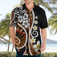 Plumeria Polynesian Hawaiian Shirt Trending Brown LT6 - Wonder Print Shop