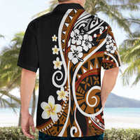 Plumeria Polynesian Hawaiian Shirt Trending Brown LT6 - Wonder Print Shop