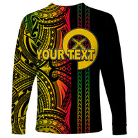 Custom Vanuatu Long Sleeve Shirt Polynesian Tribal LT6 - Wonder Print Shop