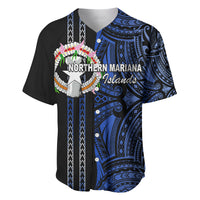 Custom Northern Mariana Islands Baseball Jersey Polynesian Tribal LT6 - Wonder Print Shop