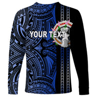 Custom Northern Mariana Islands Long Sleeve Shirt Polynesian Tribal LT6 - Wonder Print Shop
