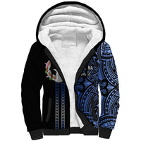 Custom Northern Mariana Islands Sherpa Hoodie Polynesian Tribal LT6 - Wonder Print Shop