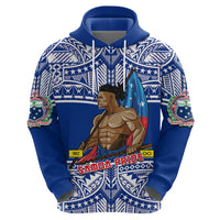 Personalized Samoa Pride Hoodie Tribal Patterns Blue LT6 - Wonder Print Shop