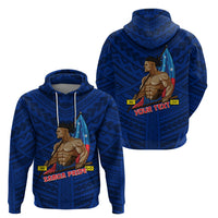 Personalized Samoa Pride Hoodie Simple Blue Style LT6 - Wonder Print Shop