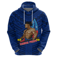 Personalized Samoa Pride Hoodie Simple Blue Style LT6 - Wonder Print Shop