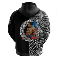 Personalized Samoa Pride Hoodie Polynesian Patterns Black LT6 - Wonder Print Shop