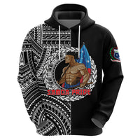 Personalized Samoa Pride Hoodie Polynesian Patterns Black LT6 - Wonder Print Shop