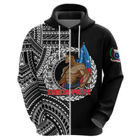 Personalized Samoa Pride Hoodie Polynesian Patterns Black LT6 - Wonder Print Shop