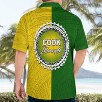 Cook Islands Hawaiian Shirt Yellow-Green Half Style LT6 - Wonder Print Shop