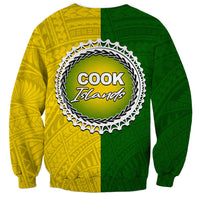 Cook Islands Sweatshirt Yellow-Green Half Style LT6 - Wonder Print Shop