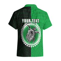 Custom Rarotonga Of Cook Islands Hawaiian Shirt Mix Half Black LT6 - Wonder Print Shop