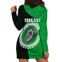 Custom Rarotonga Of Cook Islands Hoodie Dress Mix Half Black LT6 - Wonder Print Shop