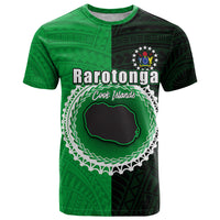 Custom Rarotonga Of Cook Islands T Shirt Mix Half Black LT6 - Wonder Print Shop