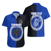 Custom Pukapuka Of Cook Islands Hawaiian Shirt Mix Half Black LT6 - Wonder Print Shop