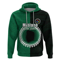 Custom Mitiaro Of Cook Islands Hoodie Mix Half Black LT6 - Wonder Print Shop