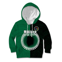 Custom Mitiaro Of Cook Islands Kid Hoodie Mix Half Black LT6 - Wonder Print Shop