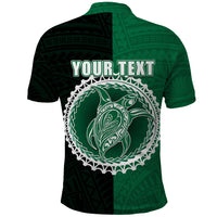 Custom Mitiaro Of Cook Islands Polo Shirt Mix Half Black LT6 - Wonder Print Shop