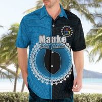 Custom Mauke Of Cook Islands Hawaiian Shirt Mix Half Black LT6 - Wonder Print Shop