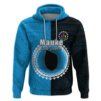 Custom Mauke Of Cook Islands Hoodie Mix Half Black LT6 - Wonder Print Shop