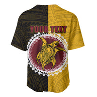 Custom Manihiki Of Cook Islands Baseball Jersey Mix Half Black LT6 - Wonder Print Shop