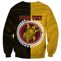 Custom Manihiki Of Cook Islands Sweatshirt Mix Half Black LT6 - Wonder Print Shop