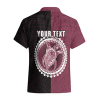 Custom Mangaia Of Cook Islands Hawaiian Shirt Mix Half Black LT6 - Wonder Print Shop