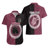 Custom Mangaia Of Cook Islands Hawaiian Shirt Mix Half Black LT6 - Wonder Print Shop