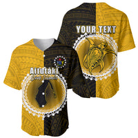 Custom Atutaki Of Cook Islands Baseball Jersey Mix Half Black LT6 - Wonder Print Shop