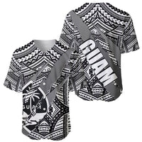 Polynesian Guam Baseball Jersey with Coat Of Arms Claws Style - White LT6 - Wonder Print Shop